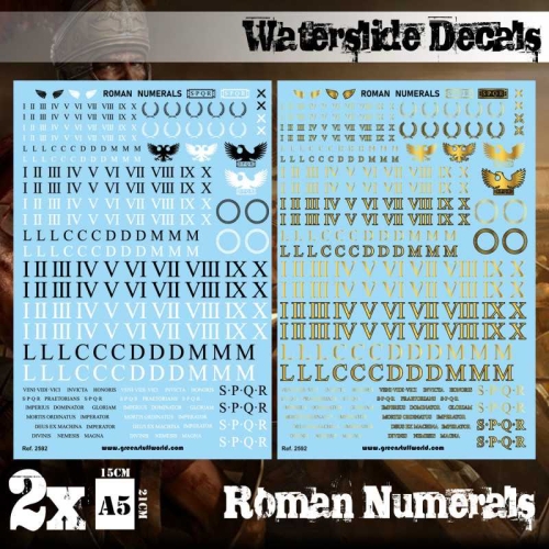 Decals roman numerals